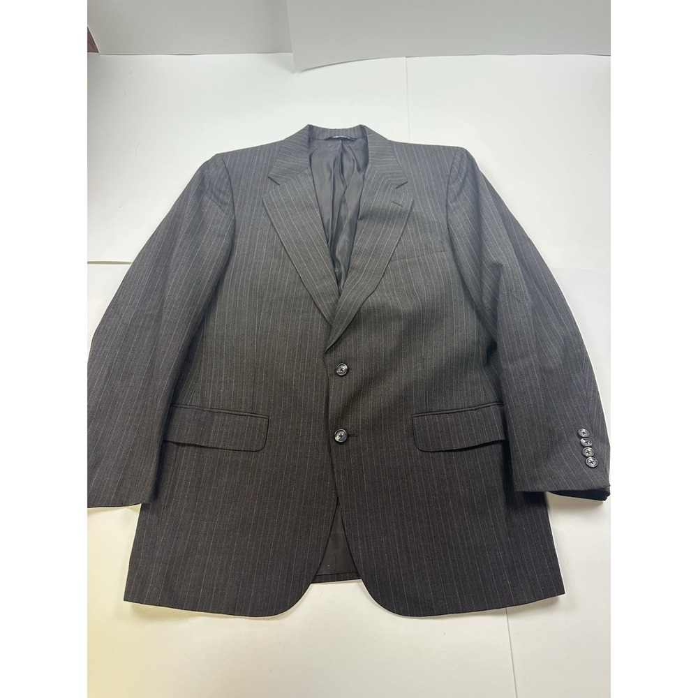 Burberry's Men's VTG Blazer Jacket Sport Coat SZ 42R Brown Striped